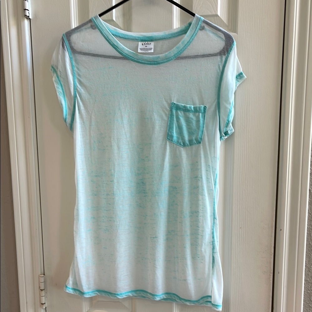 Exist Sheer Aqua T-Shirt